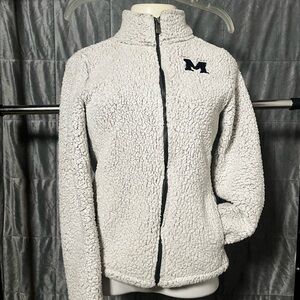 Women's White Sherpa Jacket